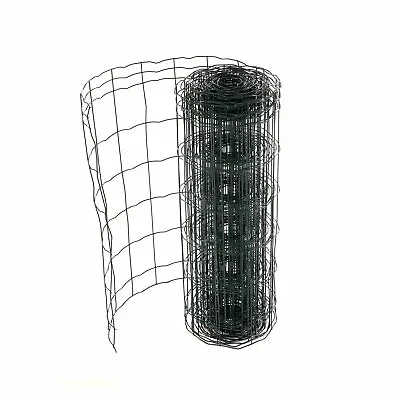 NEW! 0.6m X 10m Green PVC Coated Galvanised Steel Mesh Stock Euro Fencing • £17.99