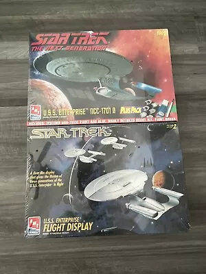 (2) Star Trek The Next Generation AMT ERTL Model Kits U.S.S. Enterprise Models • $25