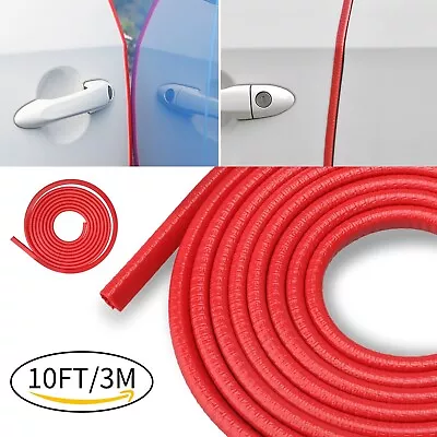 Red 120  U Shape Rubber Seal Car Door Edge Guard Molding Trim Protectors Strip • $9.48