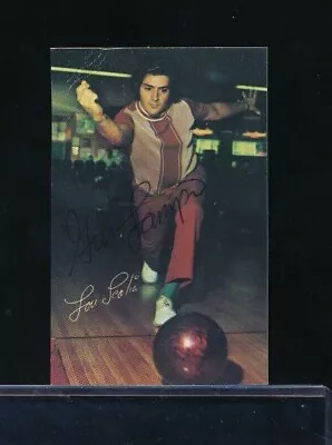 1972 PBA Bowling Signed Auto Gus Lampo Autograph Card Lou Scalia Front * Swsw6 • $20.52