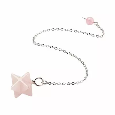 Merkaba Star Pendulum Rose Quartz • £8.95