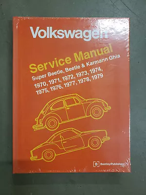 Volkswagen Official Bently Service Manual Super Beetle Beetle Karmann Ghia 70’s • $45