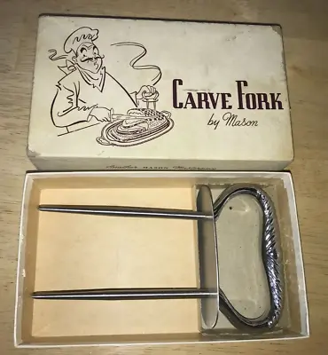 Vintage Carve Fork L. E. Mason Boston 901C Carving Meat Fork With Box • $4.99