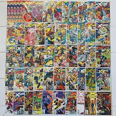 Marvel Comics X-FORCE VOL. 1 (1991) Comic Lot Full Run #1-50 + Polybag Cards DP • $199.99