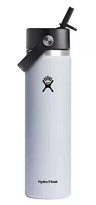 Hydro Flask - Wide Flex Straw Cap Water Bottle Double-Wall Vacuum White 24 Oz • $32.49