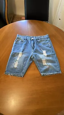 JS Fashion Distressed Jean Shorts Mens Size 34 • $12.90