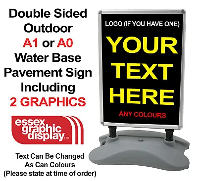 Bespoke Outdoor Advertising Stand A Board Outside Pavement Sign Printed Graphics • £174.99