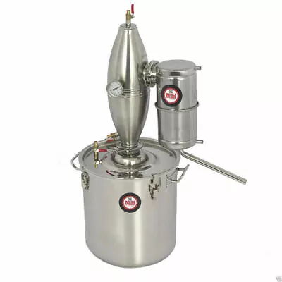 Alcohol Still DIY Vodka Hydrolat Distiller Brewing K Moonshine Alembic 50L/13Gal • $493.90