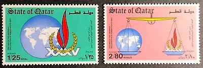 Qatar Stamps #649-650 MNH Complete Set 1983 • $2.50