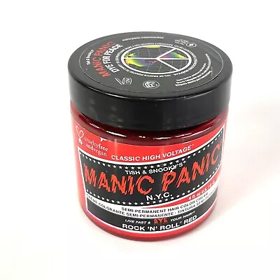 Manic Panic Semi-Permanent Hair Color Cream ROCK ‘N ROLL RED 4 Fl Oz • $9.25