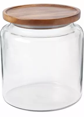 Anchor Hocking Montana Jar W/ Acacia Lid 96oz • $46.99