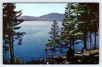 Moosehead Lake And Squaw Mountain Greenville Maine Vintage Postcard AF504 • $1