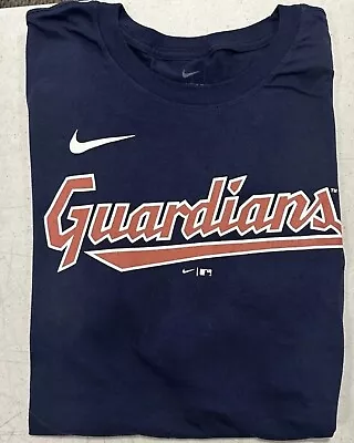 Cleveland Guardians MLB Authentic Nike Apparel  S/S  Logo Shirt (L) The Nike Tee • $12.95