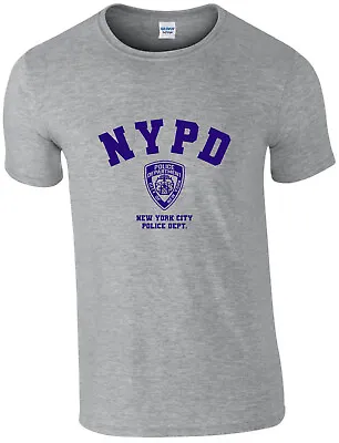 £9.95 • Buy Nypd Badge T-shirt, Police New York, Usa. Retro, All Sizes