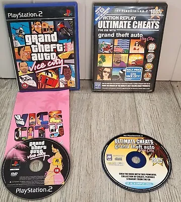Grand Theft Auto: Vice City & Action Replay Cheat Disc (Sony PlayStation 2) • £16.99