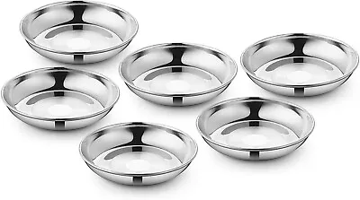 Stainless Steel Mixing Bowl 4.5 Inch Wide Metal Prep Dishes Soup Bowl 6 Packs • $17.74