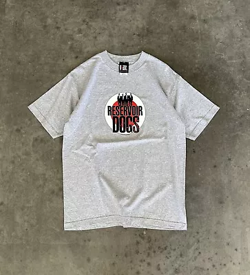 Vintage 90s Reservoir Dogs Movie Promo T Shirt Size Medium Gray Giant • $130