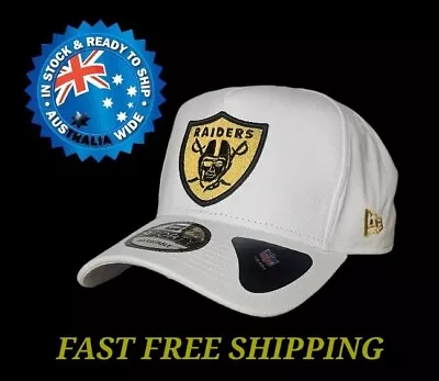 Oakland Las Vegas Raiders Nfl New Era 9forty White Snapback Cap Hat La Ny Nba • $36.95