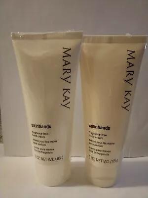 Mary Kay Satin Hands Fragrance-free Hand Cream 3oz Lot Of 2 • $26.99