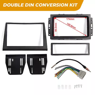 Double Din Dash Radio Install Kit For 2006-2007 Jeep Commander W/ Wire Harness • $14.98