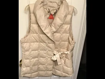 Rare My Anorak Woman’s Duck Down Packable Water Resistant Puffer Vest SzXL NEW • $37.99