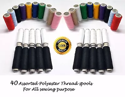£7.99 • Buy Sewing Thread Polyester Embroidery Spools Reel For JANOME , BROTHER , SINGER