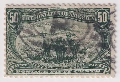 $99.99 • Buy US Scott# 291  ...Mining Prospector  Trans-Mississippi Expo Stamp. Used CV $175