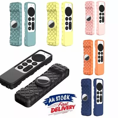 $12.08 • Buy 2In1 Silicone Remote Protective Case For Apple TV 4K 2nd Gen Siri 2021 Air Tag