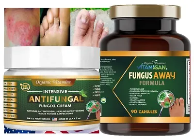 Athlete's Foot Ringworm Fungal Infection Medicated Skin Cream + Pill Stop Fung • $17.26