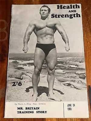 HEALTH & STRENGTH Bodybuilding Muscle Magazine RAY MORRIS 6-65 (UK) • $7.49