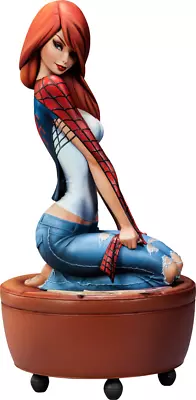 🔥SIDESHOW MARY JANE COMIQUETTE J Scott Campbell Statue SPIDER-MAN Bust Maquette • $748