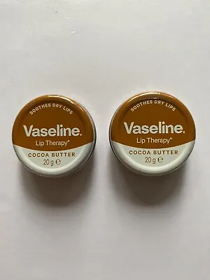 £3.97 • Buy Vaseline Cocoa Butter Lip Balm Tin (20g) - [ 2 PACK ] - ONLY £3.97 - FREE P & P
