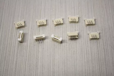 10x Molex Socket FFC/FPC Connector Thru Hole Right-Angle ZIF Bottom Contact 6pin • $9.99