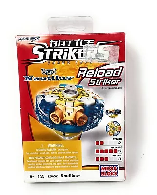 Battle Strikers Turbo Tops Nautilus 29452 Magnext Mega Bloks Series 1 NEW SEALED • $27.99