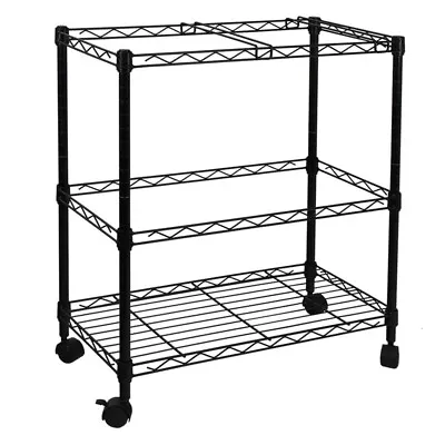 Rolling File Cart On Wheels With Hanging File Storage Mobile Office Shelves NEW • $69.99