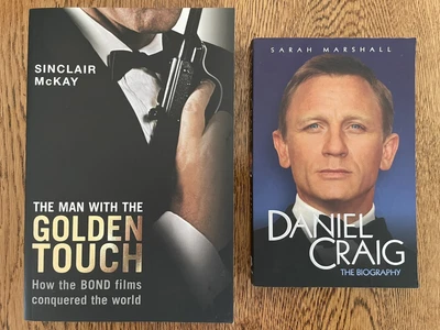 $25 • Buy 2 Books Ian Fleming's James Bond Man With The Golden Touch & Daniel Craig 007