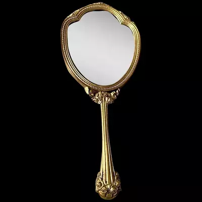 Timeless Beauty  19th Century French Louis XVI Bronze Vanity/Hand Mirror • $250