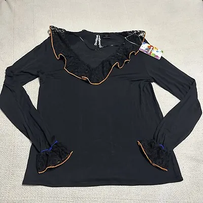 Desigual Women’s XL Black Long Sleeve Blouse • $23.98