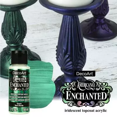 £3.79 • Buy DecoArt Americana Enchanted Iridescent Top Coat Acrylic Paint 59ml 2oz