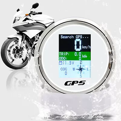 85mm GPS Speedometer Odometer Gauge For Marine Boat Car Truck • $65.49