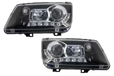 Scheinwerfer LED Tagfahrlicht Optik For VW BORA 98-05 Daylight Schwarz AU LPVWE9 • $369.58