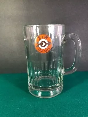 A&W AW Root Beer Glass Mug Bullseye Arrow Target Logo Heavy 5 3/4” • $12.99