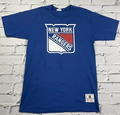 Vintage NHL New York Rangers Nutmeg Mills 90’s T Shirt Single Stitch Size L/M • $24