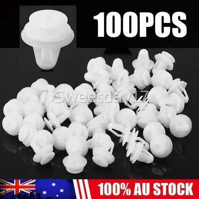 100X Car Plastic Trim Door Panel Retainer Clips Rivet Push Fastener 9 Mm Hole AU • $12.95