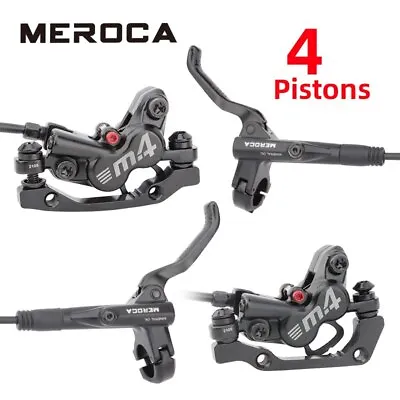 MEROCA MTB Bike Hydraulic Disc Brake Bike Left Front & Right Rear 160mm 4 Piston • $85.99