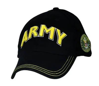 U.S. ARMY With Gold ARMY Logo & Seal Officially Licensed Baseball Cap Hat  • $9.95