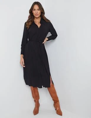 $35.06 • Buy Katies Long Sleeve Maxi Shirt Dress Womens Size 14