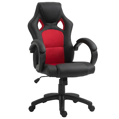 Vinsetto Racing Gaming Chair Swivel Home Office Gamer Chair With Wheels Red • £79.99