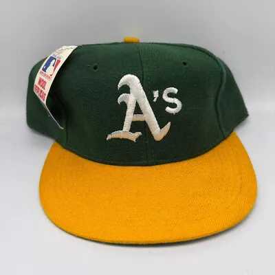 Vintage Oakland Athletics MLB Wool Universal Hat Snapback Cap New Youth • $17.99