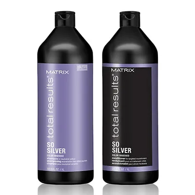 Matrix Total Results Color Obsessed So Silver Purple Shampoo 1000ml & Conditi... • £43.26